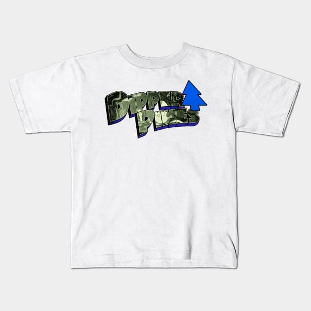 Dipper Pines Logo Kids T-Shirt by DoctorBadguy